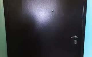 металлическая тамбурная дверь с порошковым напылением